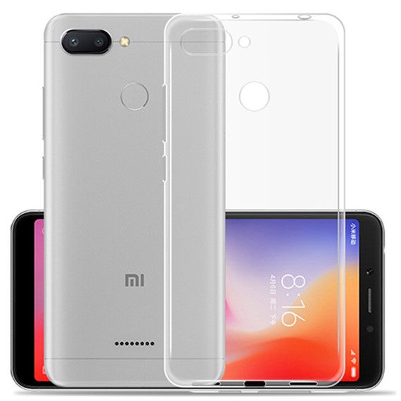 Microsonic Xiaomi Redmi 6 Kılıf Transparent Soft Beyaz 5