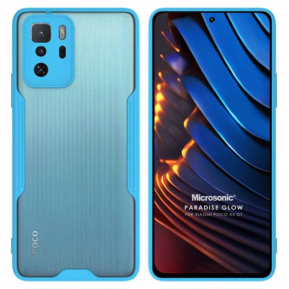 Microsonic Xiaomi Poco X3 GT Kılıf Paradise Glow Turkuaz 1