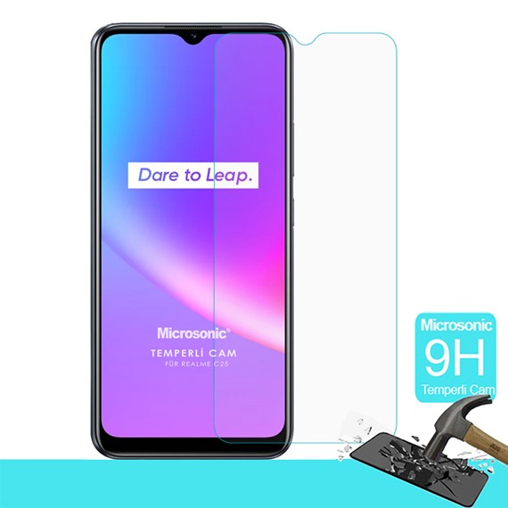 Microsonic Realme C25s Tempered Glass Cam Ekran Koruyucu 1