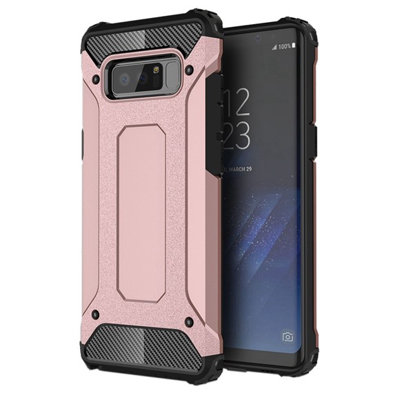 Microsonic Samsung Note 8 Kılıf Rugged Armor Rose Gold 1