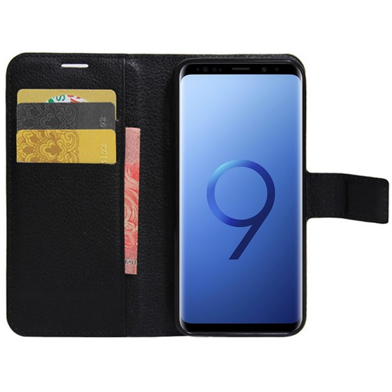 Microsonic Cüzdanlı Deri Samsung Galaxy S9 Plus Kılıf Siyah 1