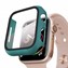 Microsonic Apple Watch Series 3 38mm Kılıf Matte Premium Slim WatchBand Koyu Yeşil