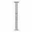 Microsonic Apple Watch Series 8 45mm Kordon Metal Fish Tail Style Gümüş