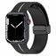 Microsonic Apple Watch Series 8 45mm Kordon Ribbon Line Siyah Beyaz