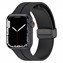 Microsonic Apple Watch SE 44mm Kordon Ribbon Line Siyah Lacivert