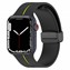 Microsonic Apple Watch Ultra Kordon Ribbon Line Siyah Yeşil