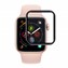 Microsonic Apple Watch SE 40mm Tam Kaplayan Temperli Cam Full Ekran koruyucu Siyah