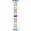Microsonic Apple Watch Series 11 46mm Flame Metal Stainless Kordon Gökkuşağı
