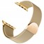 Microsonic Apple Watch Series 12 42mm Kordon Luxe Metal Twist Gold