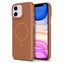 Microsonic Apple iPhone 11 Kılıf MagLeather Pro Kahverengi