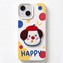 Microsonic Apple iPhone 14 Kılıf Stitched Puppy Plush Mutlu Köpek