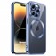 Microsonic Apple iPhone 14 Pro Max Kılıf MagSafe Luxury Electroplate Mavi