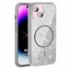Microsonic Apple iPhone 15 Plus Kılıf GlamGrip Luxe Gümüş