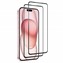 Microsonic Apple iPhone 15 Plus Crystal Seramik Nano Ekran Koruyucu Siyah 2 Adet