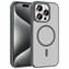 Microsonic Apple iPhone 15 Pro Max Kılıf MagSmoke Neo Gri