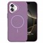 Microsonic Apple iPhone 16 Kılıf MagLeather Pro Lila