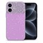 Microsonic Apple iPhone 16 Kılıf ShineGlam Luxe Pembe