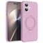 Microsonic Apple iPhone 16 Kılıf Aura Stant MagSafe Pembe