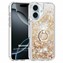 Microsonic Apple iPhone 16 Plus Kılıf Glitter Liquid Holder Gold