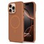 Microsonic Apple iPhone 16 Pro Kılıf MagLeather Pro Kahverengi