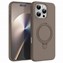 Microsonic Apple iPhone 16 Pro Kılıf Aura Stant MagSafe Kahverengi