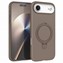Microsonic Apple iPhone 17 Air Kılıf Aura Stant MagSafe Kahverengi
