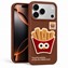 Microsonic Apple iPhone 17 Pro Max Kılıf Stitched Puppy Plush French Fries