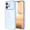 Microsonic Honor 600 5G Kılıf MagSafe Clear Sararmaz Şeffaf