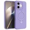 Microsonic Honor 600 Lite 5G Kılıf Aura Stant MagSafe Lila