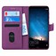 Microsonic Huawei Mate 10 Lite Kılıf Fabric Book Wallet Mor