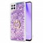 Microsonic Huawei P40 Lite Kılıf Glitter Liquid Holder Mor