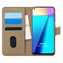 Microsonic Infinix Note 7 Kılıf Fabric Book Wallet Gold