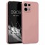 Microsonic Matte Silicone Oppo Reno 7 4G Kılıf Rose Gold