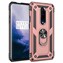 Microsonic OnePlus 7 Pro Kılıf Military Ring Holder Rose Gold