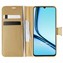Microsonic Realme Note 50 Kılıf Delux Leather Wallet Gold