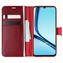 Microsonic Realme Note 50 Kılıf Delux Leather Wallet Kırmızı