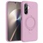 Microsonic Samsung Galaxy A26 Kılıf Aura Stant MagSafe Pembe