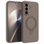 Microsonic Samsung Galaxy A27 Kılıf Aura Stant MagSafe Kahverengi