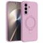 Microsonic Samsung Galaxy A35 Kılıf Aura Stant MagSafe Pembe