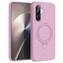Microsonic Samsung Galaxy A36 Kılıf Aura Stant MagSafe Pembe