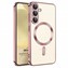 Microsonic Samsung Galaxy A57 Kılıf MagSafe Luxury Electroplate Rose Gold