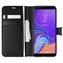 Microsonic Samsung Galaxy A7 2018 Kılıf Delux Leather Wallet Siyah