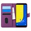 Microsonic Samsung Galaxy J6 Kılıf Fabric Book Wallet Mor