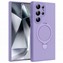 Microsonic Samsung Galaxy S24 Ultra Kılıf Aura Stant MagSafe Lila