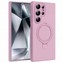 Microsonic Samsung Galaxy S24 Ultra Kılıf Aura Stant MagSafe Pembe