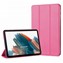 Microsonic Samsung Galaxy Tab A8 X200 Kılıf Slim Translucent Back Smart Cover Pembe