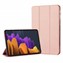 Microsonic Samsung Galaxy Tab S7 FE LTE T737 Kılıf Slim Translucent Back Smart Cover Rose Gold