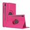 Microsonic Samsung Galaxy Tab S11 Ultra Kılıf 360 Rotating Stand Deri Koyu Pembe