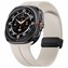 Microsonic Samsung Galaxy Watch 8 40mm Kordon Ribbon Line Bej