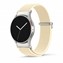 Microsonic Samsung Galaxy Watch 8 Classic 46mm Kordon FlexWeave Kumaş Bej